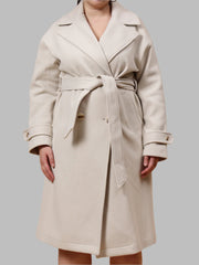 Gaiia Women Woolen Winter Double Breasted Coat