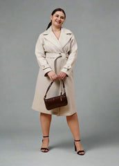 Gaiia Women Woolen Winter Double Breasted Coat