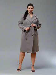 Gaiia Women Woolen Winter Double Breasted Coat