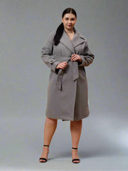 Gaiia Women Woolen Winter Double Breasted Coat