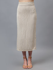 Gaiia Self Shimmer Skirt Co-Ord Set