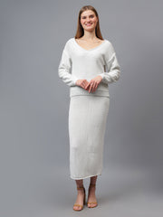 Gaiia Self Shimmer Skirt Co-Ord Set