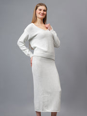 Gaiia Self Shimmer Skirt Co-Ord Set