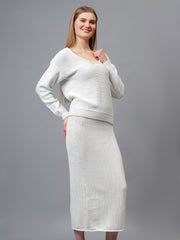 Gaiia Self Shimmer Skirt Co-Ord Set