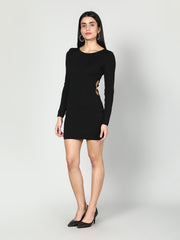 Gaiia Women Solid Bodycon Dress - White