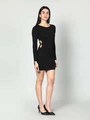 Gaiia Women Solid Bodycon Dress - White