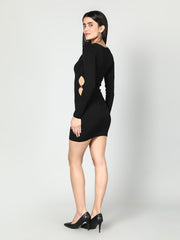 Gaiia Women Solid Bodycon Dress - White