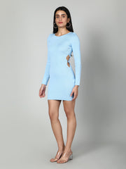 Gaiia Women Solid Bodycon Dress - White