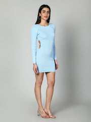 Gaiia Women Solid Bodycon Dress - White