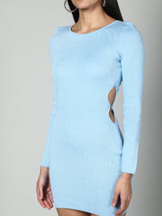 Gaiia Women Solid Bodycon Dress - White