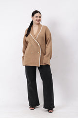 Gaiia Women Oversized Short Coat
