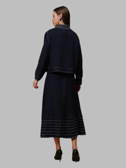 Gaiia Denim Jacket And Skirt Co-Ord Set - Blue