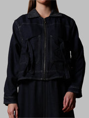 Gaiia Denim Jacket And Skirt Co-Ord Set - Blue