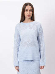 Gaiia Self Design Winter Skirt Co-Ord Set