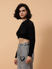 Gaiia Knit Sweater With Open Back