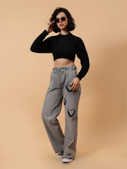 Gaiia Knit Sweater With Open Back