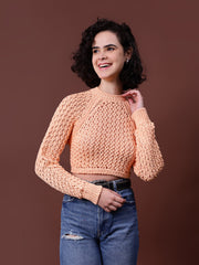 Gaiia Knit Sweater With Open Back