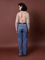 Gaiia Knit Sweater With Open Back