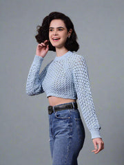 Gaiia Knit Sweater With Open Back