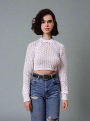 Gaiia Knit Sweater With Open Back