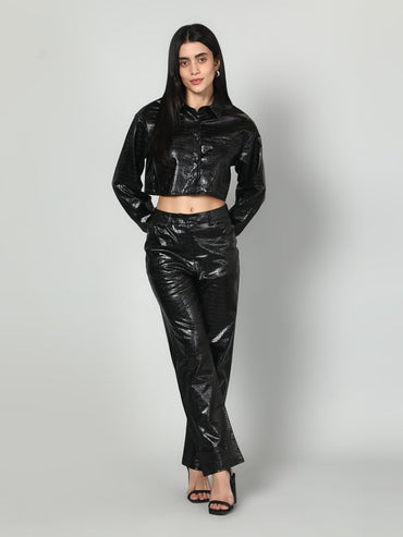 Gaiia Croc Leather Co - Ord Set - GAIIA