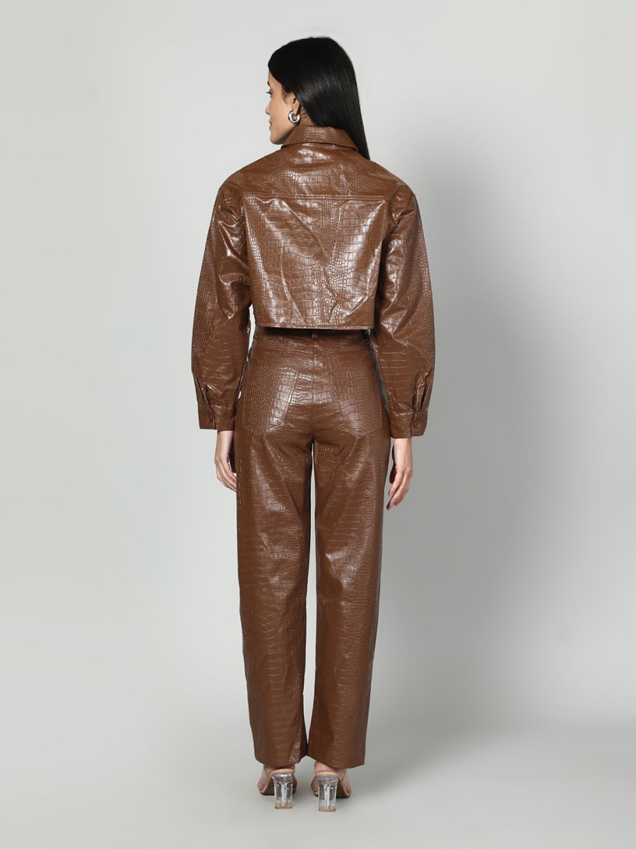 Gaiia Croc Leather Co - Ord Set - GAIIA