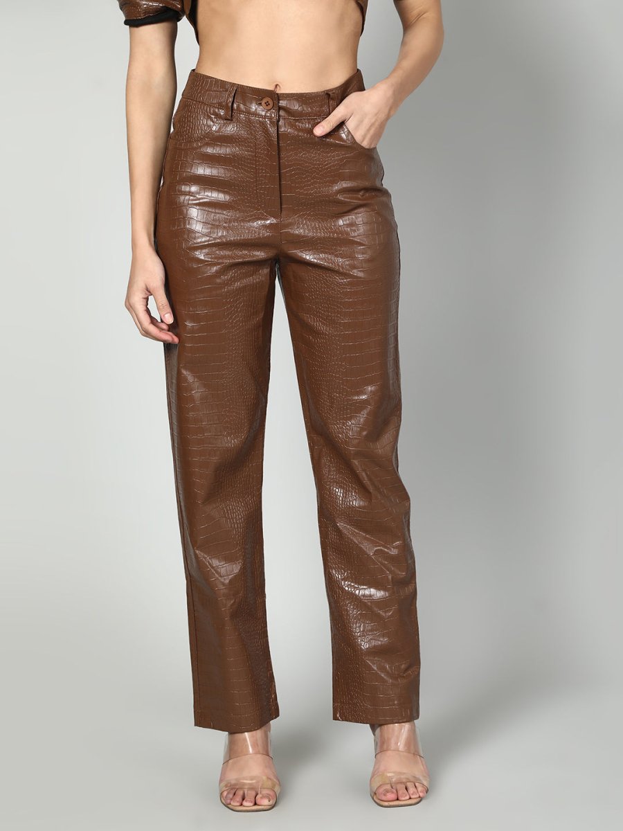 Gaiia Croc Leather Co - Ord Set - GAIIA