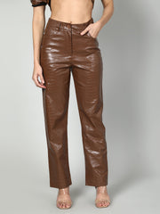 Gaiia Croc Leather Co-Ord Set