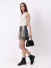 Gaiia Sleeveless Studded Top - Off White