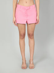 Gaiia Women Solid Half Sleeves Blazer And Shorts Set