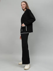 Gaiia New Round Neck Pocket Pattern Co-Ord Set