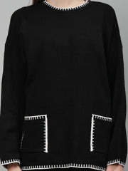 Gaiia New Round Neck Pocket Pattern Co-Ord Set