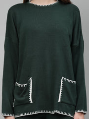 Gaiia New Round Neck Pocket Pattern Co-Ord Set