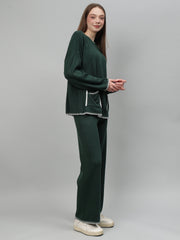 Gaiia New Round Neck Pocket Pattern Co-Ord Set