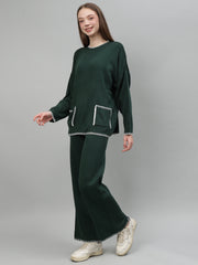 Gaiia New Round Neck Pocket Pattern Co-Ord Set