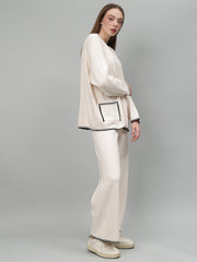 Gaiia New Round Neck Pocket Pattern Co-Ord Set