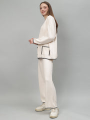 Gaiia New Round Neck Pocket Pattern Co-Ord Set