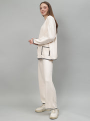 Gaiia New Round Neck Pocket Pattern Co-Ord Set