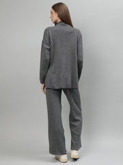 Gaiia Women Solid Color High Neck Co-Ord Set