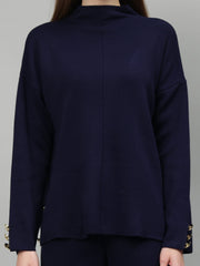 Gaiia Women Solid Color High Neck Co-Ord Set