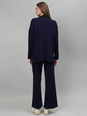 Gaiia Women Solid Color High Neck Co-Ord Set