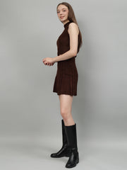 Gaiia Rustic Knit Skirt With Cardigan