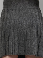 Gaiia Rustic Knit Skirt With Cardigan