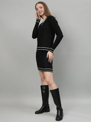 Gaiia Casual Long Sleeve Sweater Skirt Sets