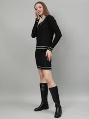 Gaiia Casual Long Sleeve Sweater Skirt Sets