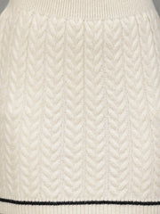 Gaiia Casual Long Sleeve Sweater Skirt Sets