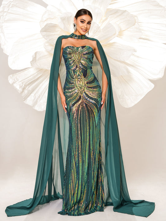 Gaiia Emerald Empress Gown - Green