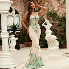 Gaiia Mystic Meadow Gown - Green
