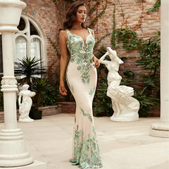 Gaiia Mystic Meadow Gown - Green