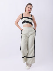 Gaiia Striped Co-Ord Set - Light Green